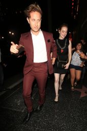Emma Stone Night Out Style - Leaving 33 Taps Bar in Hollywood, June 2016