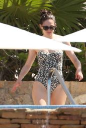 Emmy Rossum in a Swimsuit on a Beach in Cabo, July 2016