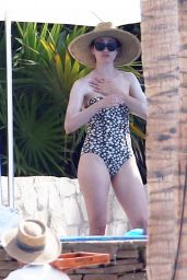 Emmy Rossum in a Swimsuit on a Beach in Cabo, July 2016