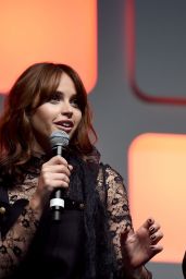 Felicity Jones - Rogue One: A Star Wars Story Panel at Star Wars Celebration in London, July 2016