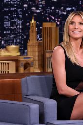 Heidi Klum Appeared on The Tonight Show With Jimmy Fallon in New York 7/19/2016 