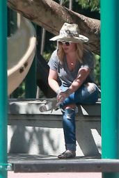 Hilary Duff at a Park in New York City 07/25/2016 
