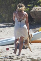 Hilary Duff at the Beach in Malibu, July 2016