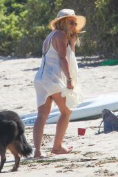 Hilary Duff at the Beach in Malibu, July 2016