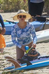 Hilary Duff in Bikini Bottoms - Beach in Malibu, July 2016