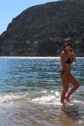 Imogen Thomas in Bikini - Beach Fun in Monaco, July 2016