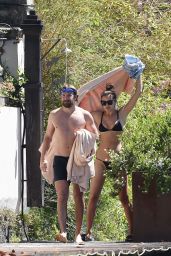 Irina Shayk Bikini Candids - Vacation at Garda Lake, Italy, July 2016