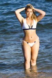 Iskra Lawrence Bikini Photoshoot - Beach in Miami, FL July 2016