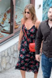 Jennifer Aniston - On Holiday in Positano, Italy 7/20/2016