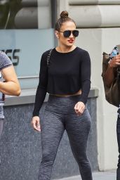 Jennifer Lopez in Tights - New York City, 07/10/2016 