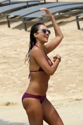 Jessica Alba in Purple Bikini in Hawaii, July 2016