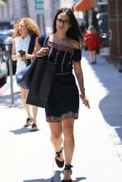 Jordana Brewster Style Inspiration - Shopping in Beverly Hills, 07/07/2016 