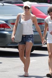 Julianne Hough in Jeans Shorts - West Hollywood 7/28/2016