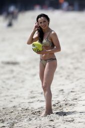Karina Smirnoff in Bikini - Beach in Santa Monica 7/19/2016
