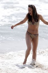 Karina Smirnoff in Bikini - Beach in Santa Monica 7/19/2016