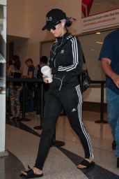 Katy Perry Travel Outfit - LAX Airport in Los Angeles, July 2016