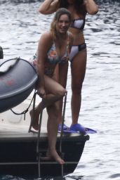 Kelly Brook in a Swimsuit - Boat Trip in Ischia 7/16/2016