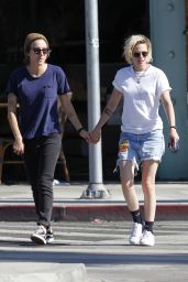 Kristen Stewart in SHorts - Out in LA 7/24/2016 