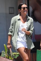 Lea Michele Style - Shopping in LA 7/25/2016 