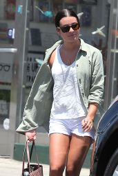 Lea Michele Style - Shopping in LA 7/25/2016 