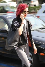 Lily Collins - Heading to the Gym in West Hollywood, 07/07/2016 