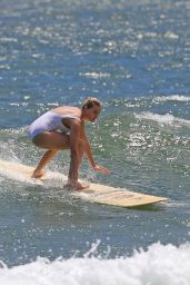 Margot Robbie in Swimsuit - Surfing in Hawaii 7/19/2016