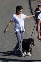Mila Kunis Walking Her Dogs in Los Angeles 7/26/2016 