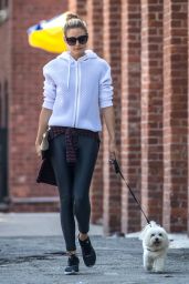 Olivia Palermo - Walking Her Dog in Brooklyn - New York City 7/18/2016