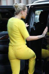 Rita Ora in Glaringly Yellow Outfit  - New York City 7/20/2016