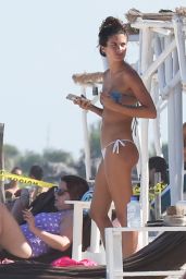 Sara Sampaio in a Bikini on the Beach in Cancun, Mexico, July 2016