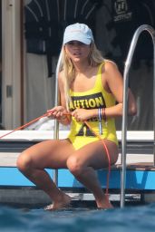 Sofia Richie in Swimsuit - Deck of a Luxury Yacht in Saint Tropez