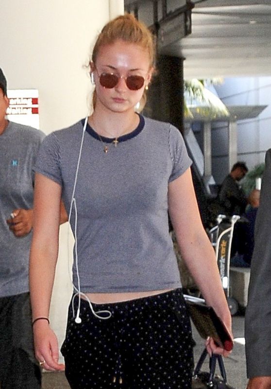 Sophie Turner at LAX Airport in Los Angeles 7/16/2016 