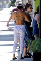 Vanessa Hudgens in Tights - Leaving a Pilates Class in LA 7/19/2016 
