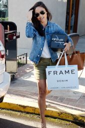 Vanessa Minillo Casual Style - Shopping at Frame Denim in Hollywood, July 2016