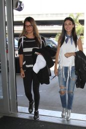 Victoria Justice in Ripped Jeans - LAX Airport 7/13/2016 