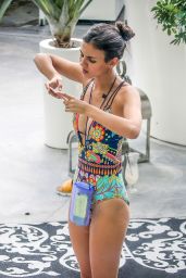 Victoria Justice in Swimsuit at the Pool in Miami, FL 7/16/2016