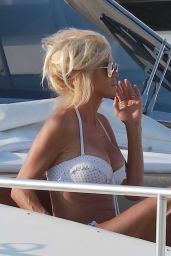 Victoria Silvstedt - On Her Yacht in Saint Tropez 7/2/2016