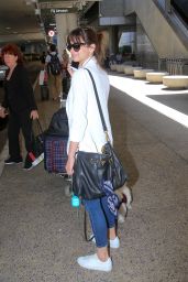 Ana de Armas Travel Outfit - LAX Airport in Los Angeles 8/31/2016