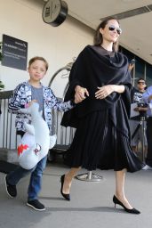 Angelina Jolie at LAX Airport in Los Angeles, June 2016