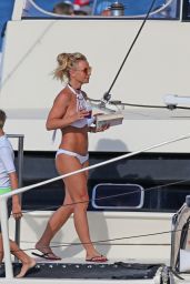 Britney Spears in a Bikini on a Boat in Hawaii 8/6/2016 
