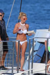 Britney Spears in a Bikini on a Boat in Hawaii 8/6/2016 
