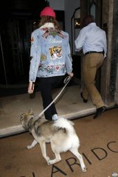 Cara Delevingne - Out With Her Dog in London, August 2016