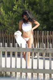 Chanel Iman in Bikini - Beach in Ibiza, August 2016