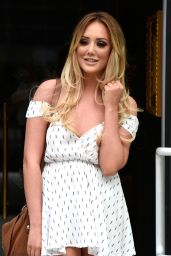 Charlotte Crosby at Menagerie Restaurant in Manchester, UK, August 2016