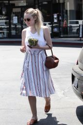 Dakota Fanning - Leaves a Friends House in Los Angeles 08/05/2016