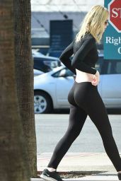 Elle Fanning in Tights - Out in Los Angeles, August 2016