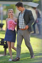 Emma Roberts on the Set of Scream Queens in Los Angeles 8/10/2016