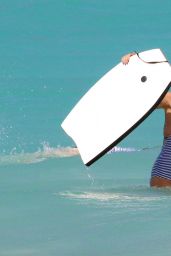 Heidi Klum in Swimsuit - Beach in the Caribbean 8/9/2016 
