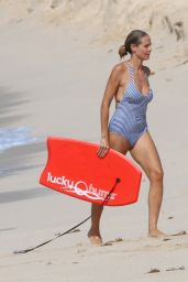 Heidi Klum in Swimsuit - Beach in the Caribbean 8/9/2016 