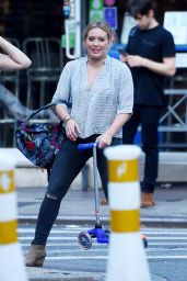 Hilary Duff - Heads to Dinner at La Esquina Restaurant in New York City 8/16/2016
